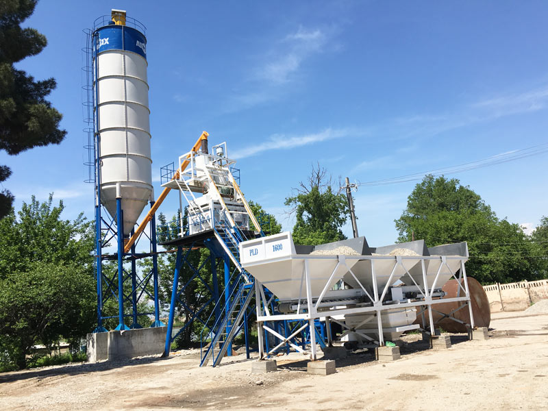 AJ-50 stationary concrete batching plant