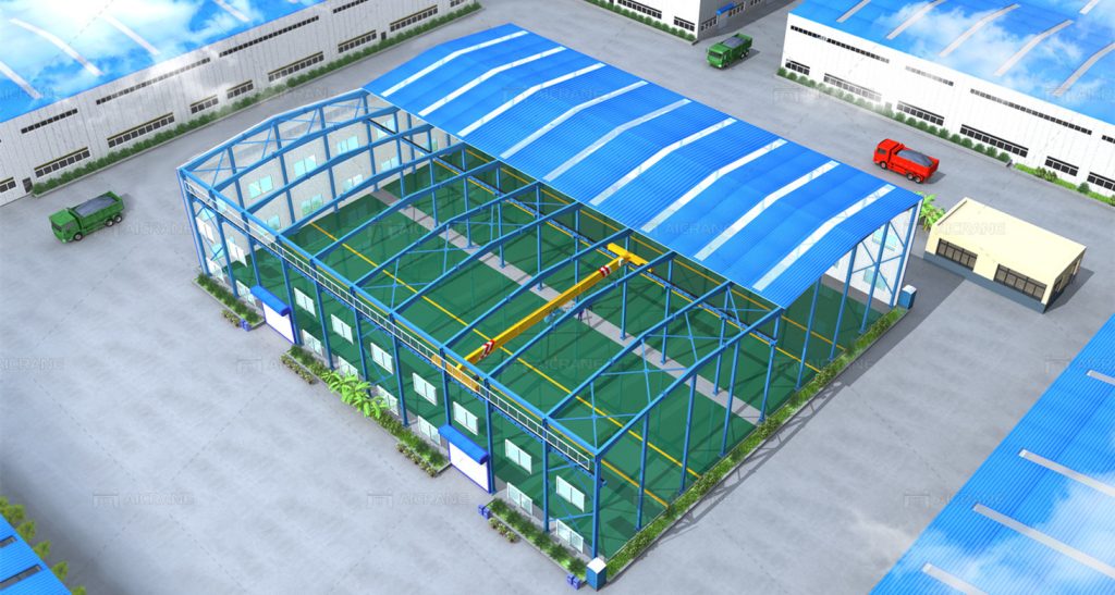 Double Span Steel Structure Warehouse