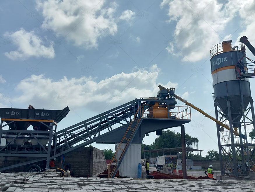 AJY25 portable concrete plant